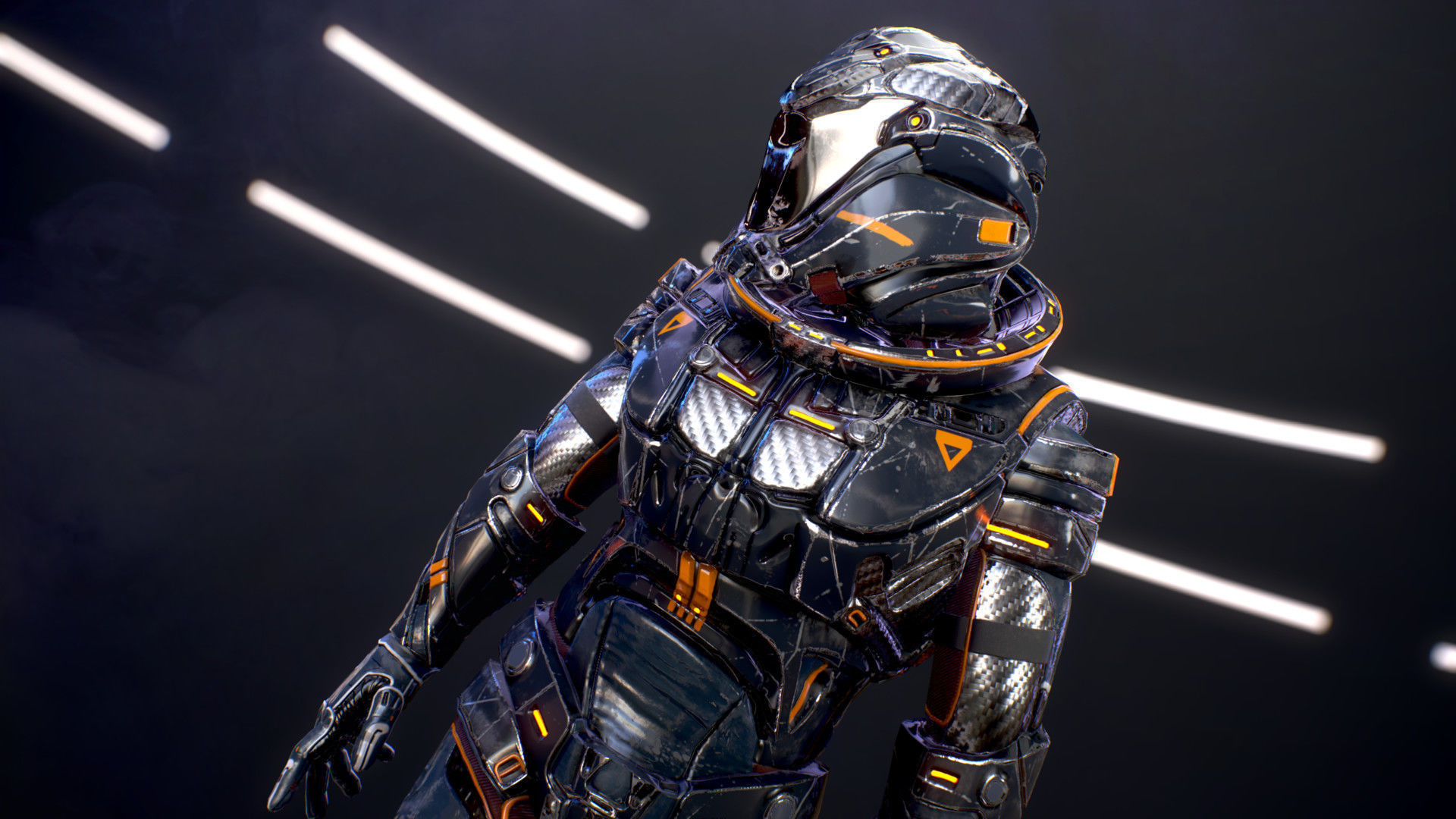 Sci-Fi Armor 7 Low-poly 3D model_10