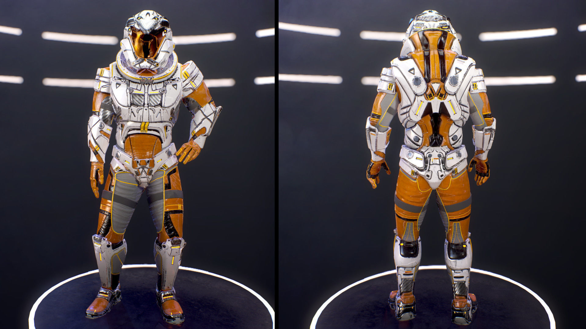 Sci-Fi Armor 7 Low-poly 3D model_5