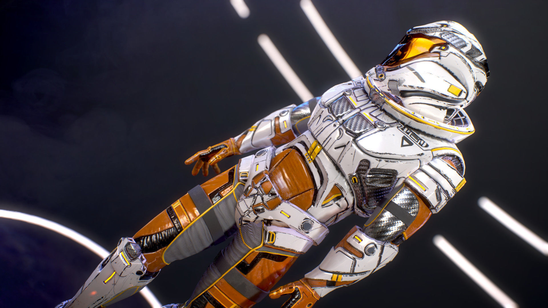 Sci-Fi Armor 7 Low-poly 3D model_13