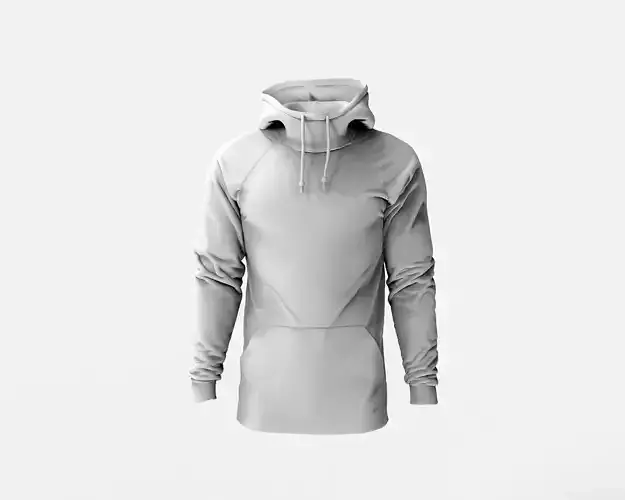Mens Hoodie - Marvelous Designer 3D model