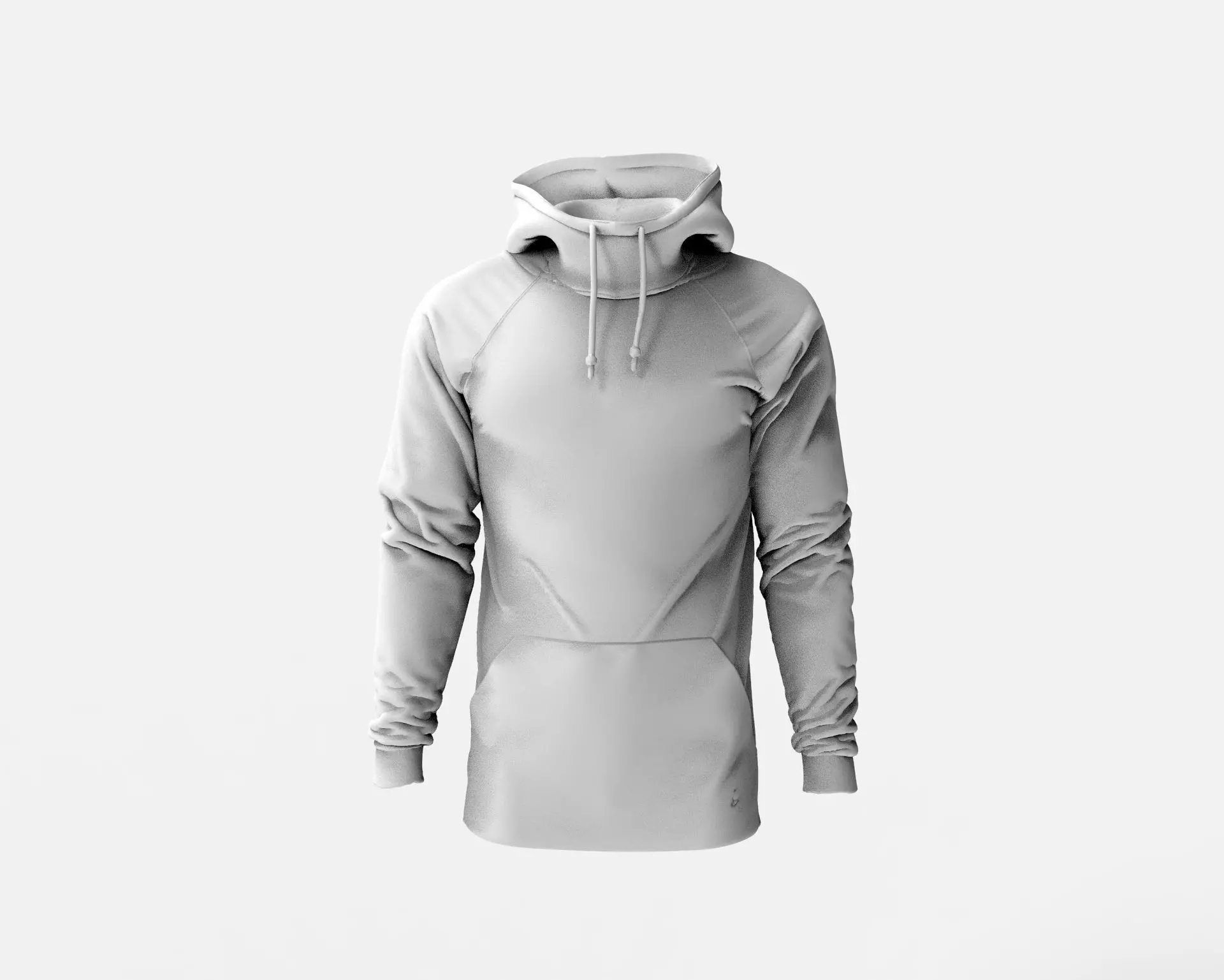 Mens Hoodie - Marvelous Designer 3D model