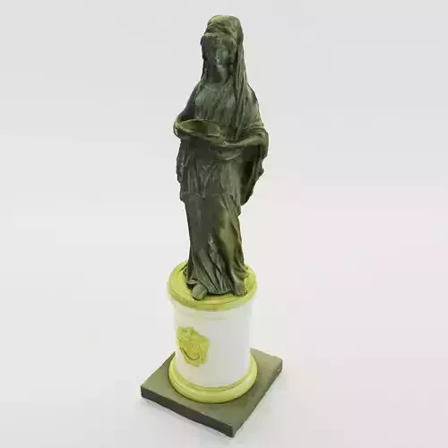 Classical sculpture of woman - France 1780 3D print model