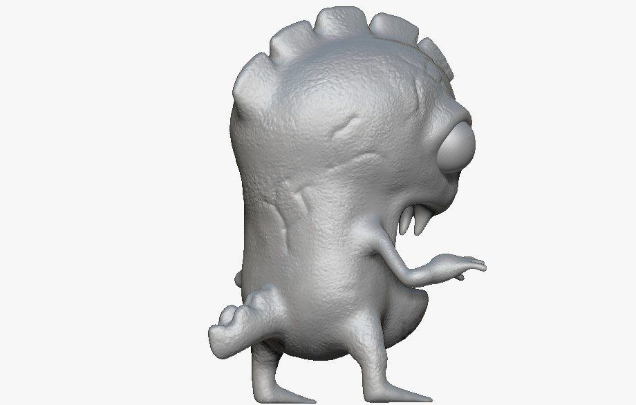 Cartoon Monster  Free 3D print model_3