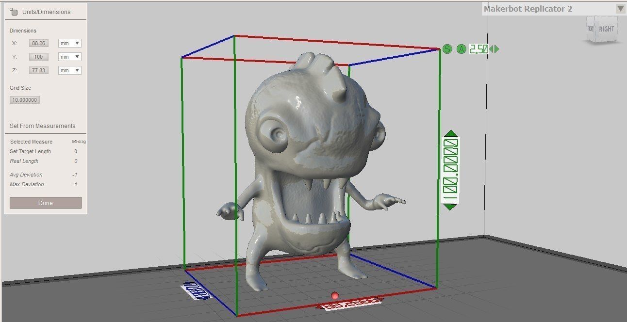 Cartoon Monster  Free 3D print model_9