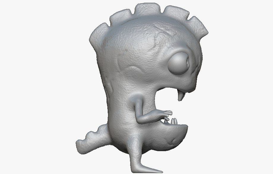 Cartoon Monster  Free 3D print model_2