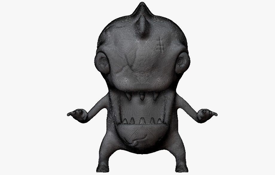 Cartoon Monster  Free 3D print model_6