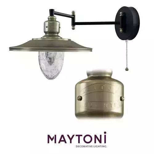 Sconce H349-WL-01-BZ Maytoni Classic free 3d model 