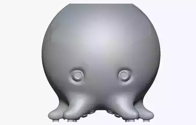 Cartoon Octopus Pen Holder Free 3D print model