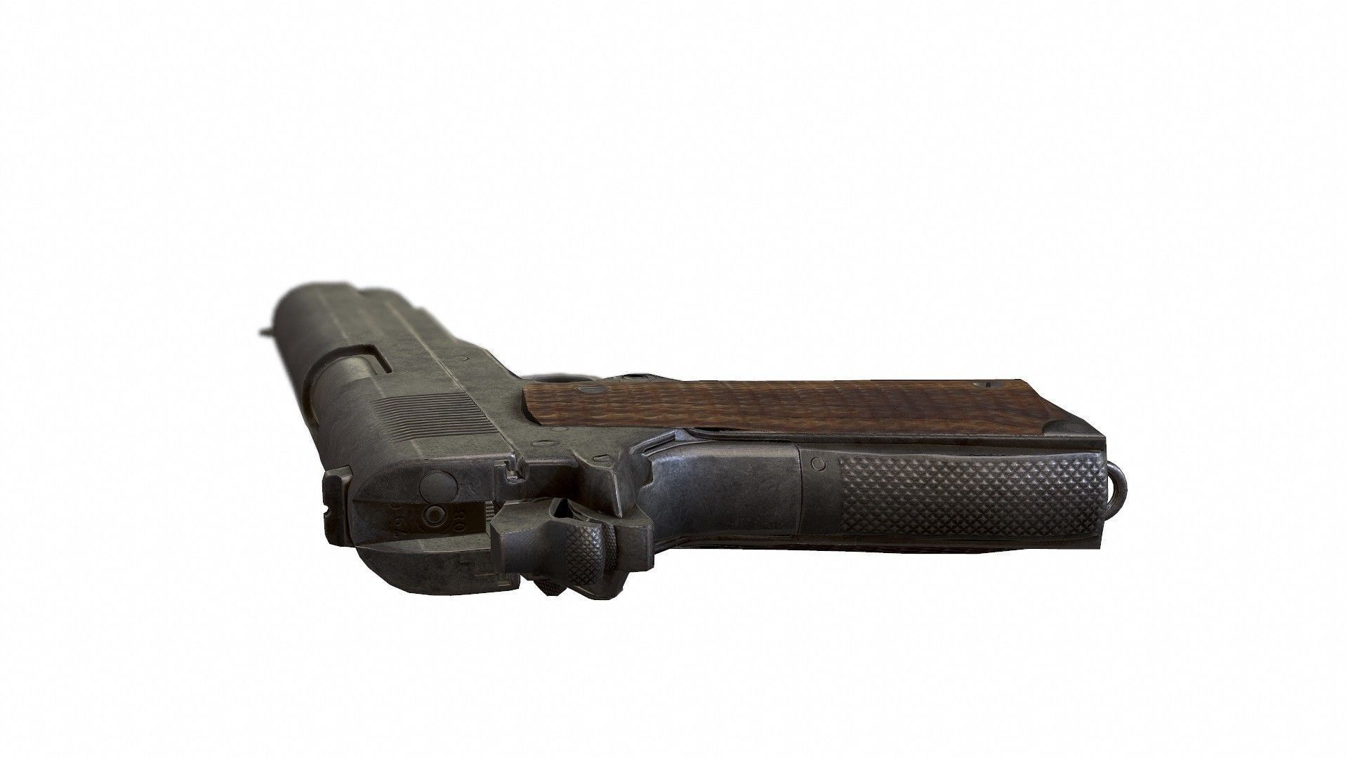 Colt M1911 Low-poly 3D model_8