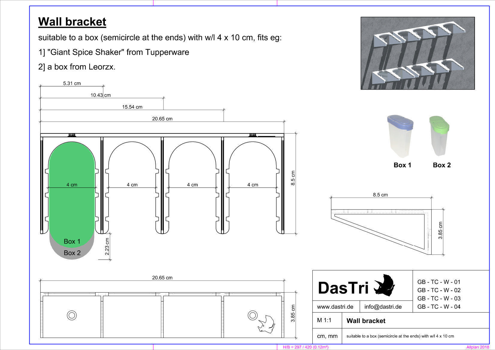 Wall bracket - 3D print model_1