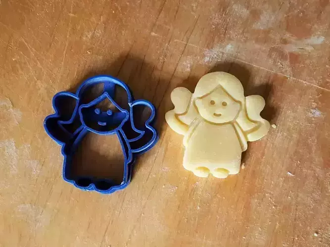 Angel cookie cutter version 2