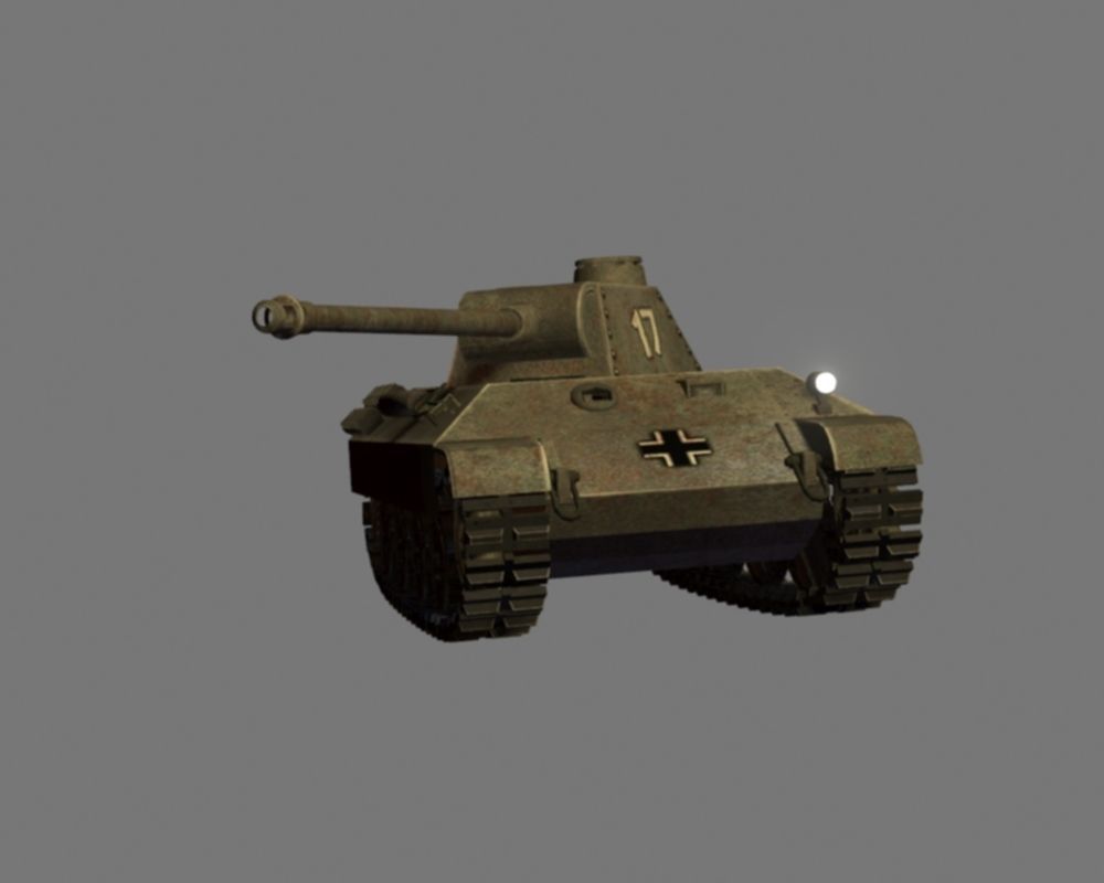 german tank panther ww2 Low-poly 3D model_4