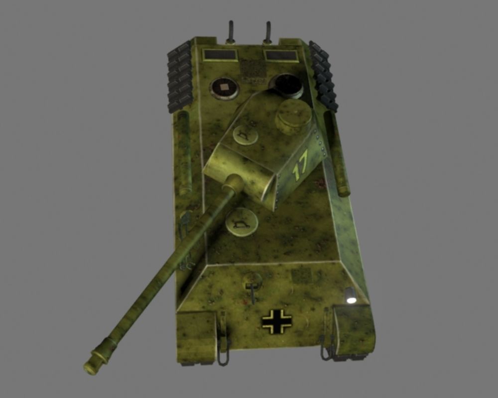 german tank panther ww2 Low-poly 3D model_18