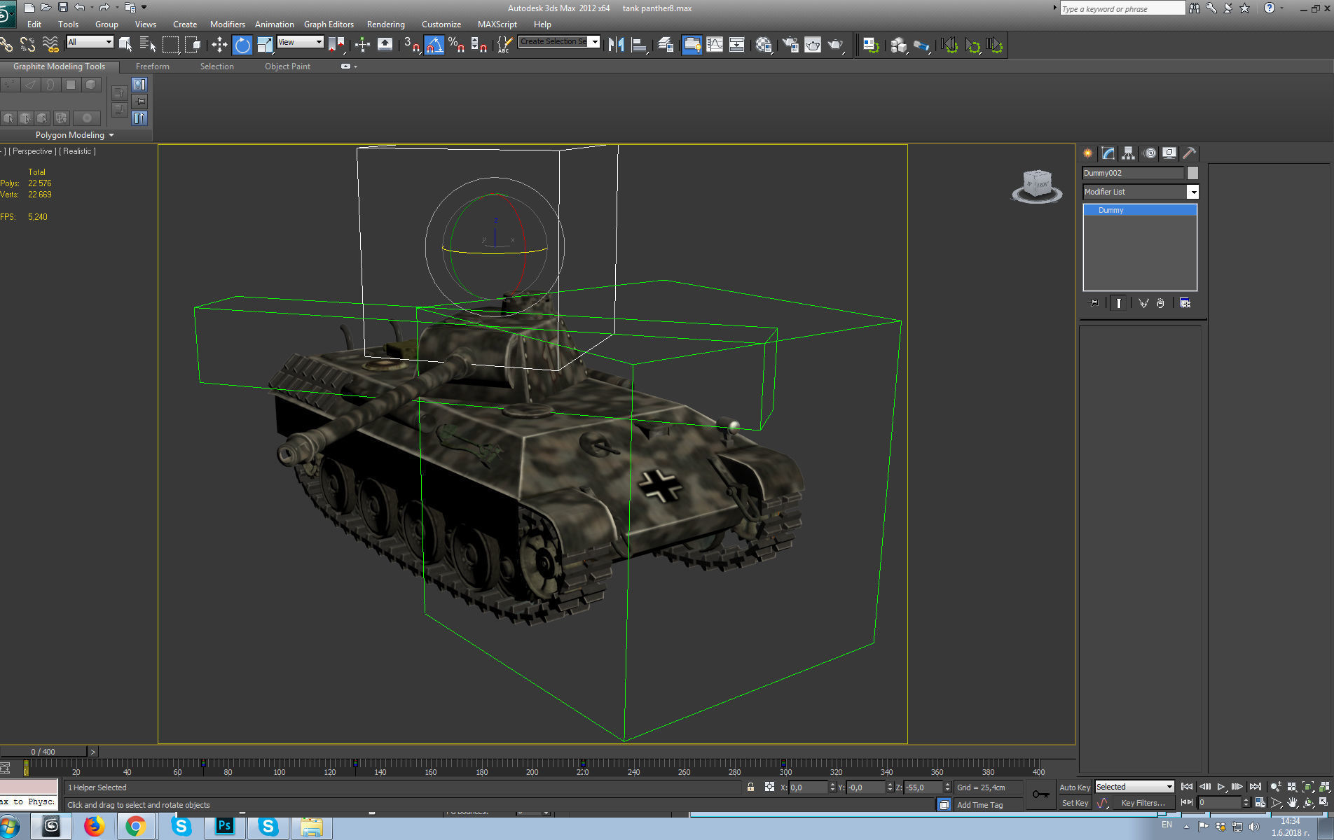 german tank panther ww2 Low-poly 3D model_29