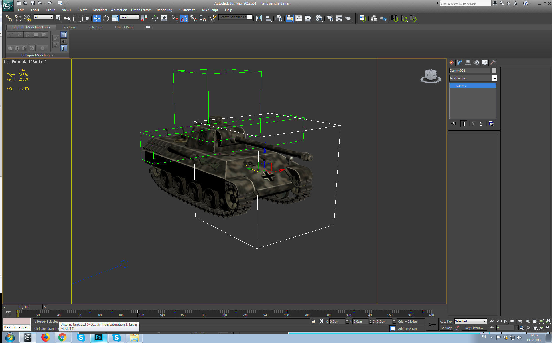 german tank panther ww2 Low-poly 3D model_28