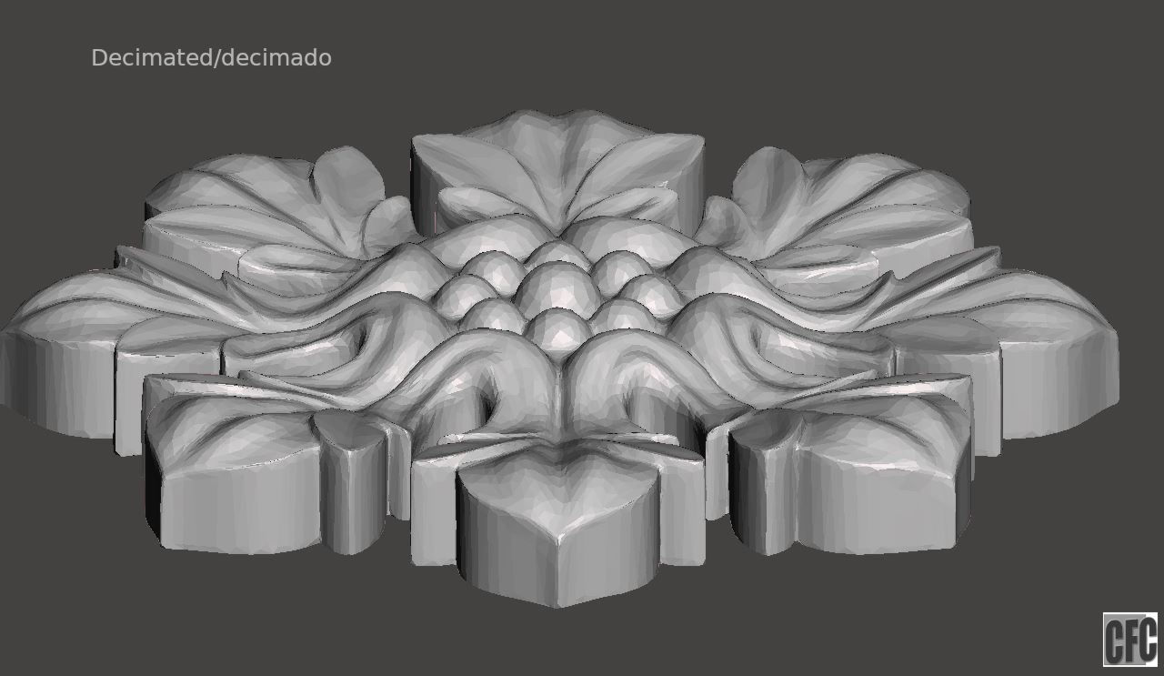 Flower relief for cnc and 3d printing FLCFC0C 3D print model_11