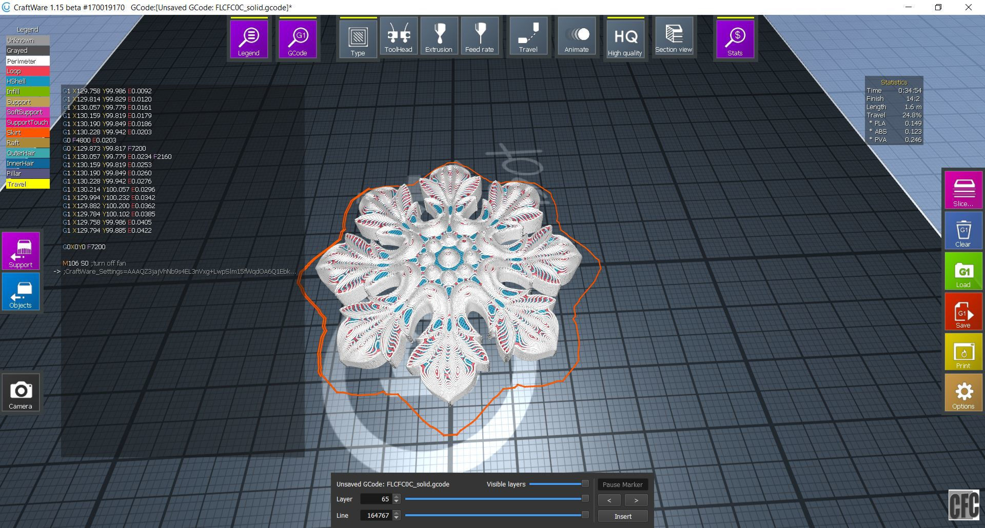 Flower relief for cnc and 3d printing FLCFC0C 3D print model_7
