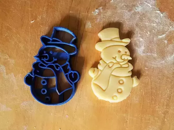 Snowman cookie cutter