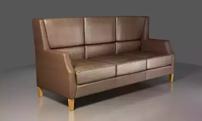 3 personers armchair  3D model