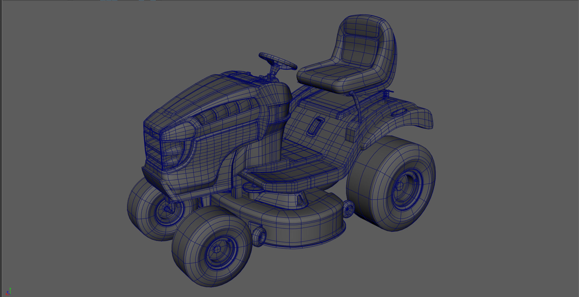 3D model Lawn Mower VR / AR / lowpoly CGTrader