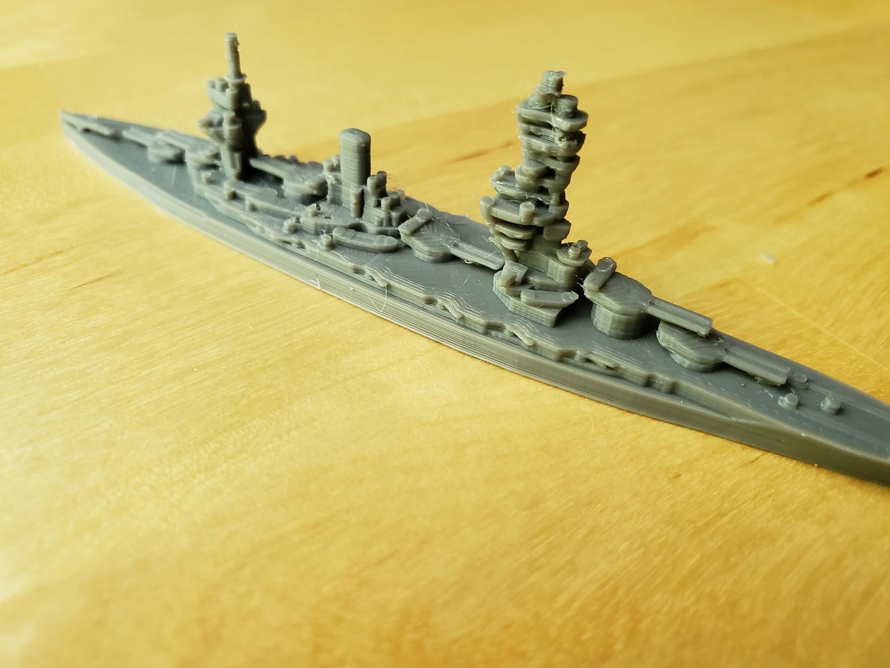Japanese Fuso Class Battleship 3D print model_11