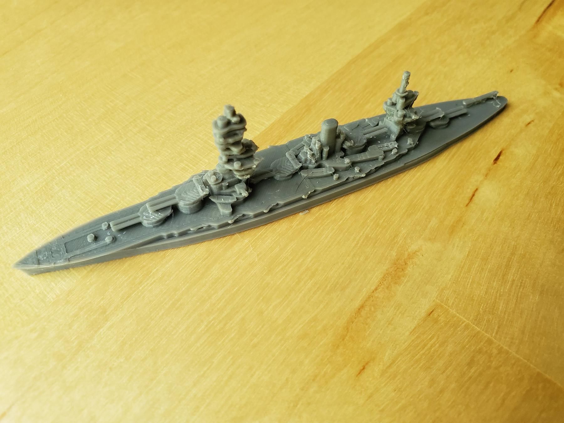 Japanese Fuso Class Battleship 3D print model_3