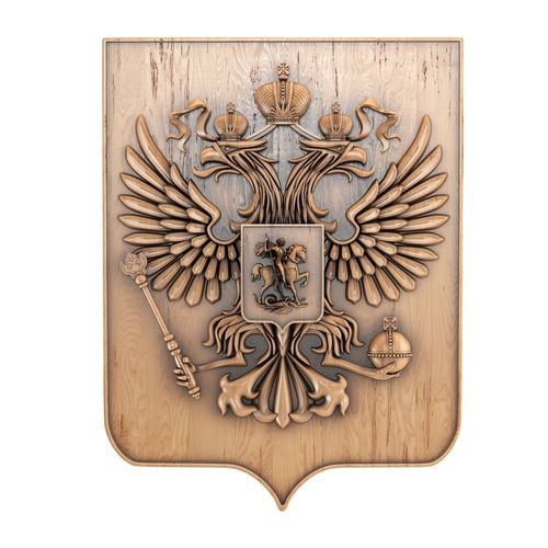 Coat of arms of Russia 3D model