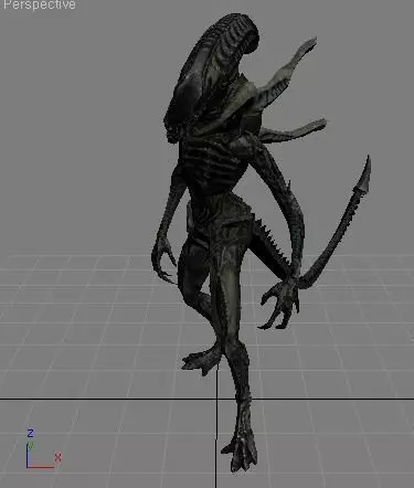 x-com alien Free low-poly 3D model_0