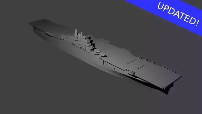 US Essex Class Aircraft Carrier 3D print model