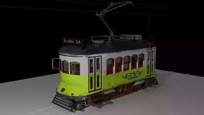 Electric Train Full Textured PBR
