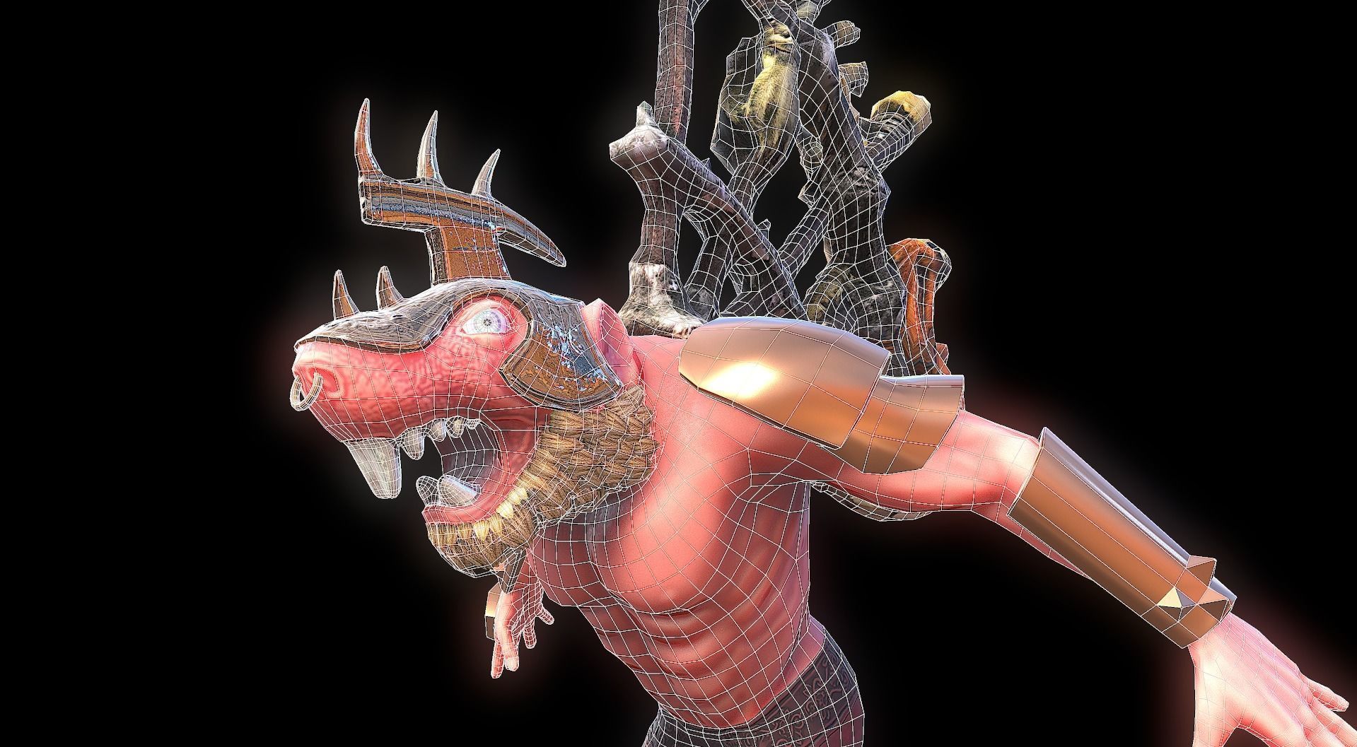 Warcraft Warlord VR Unity PBR  Low-poly 3D model_6