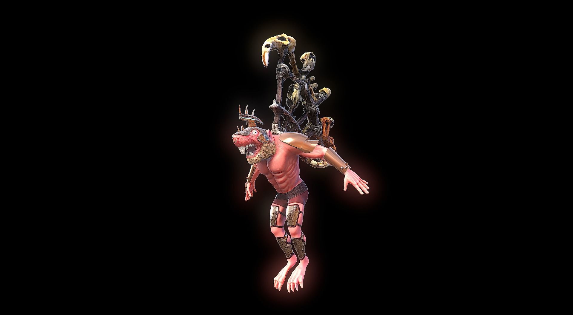 Warcraft Warlord VR Unity PBR  Low-poly 3D model_2