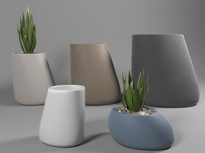 Vondom stones  stone planter 3D model