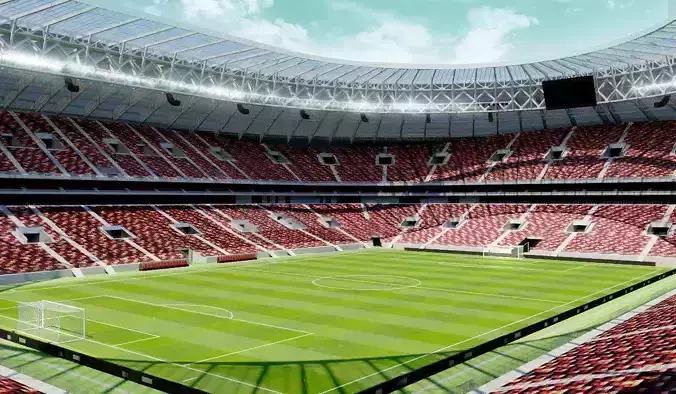 Luzhniki Stadium - Moscow Russia 2018 Low-poly 3D model