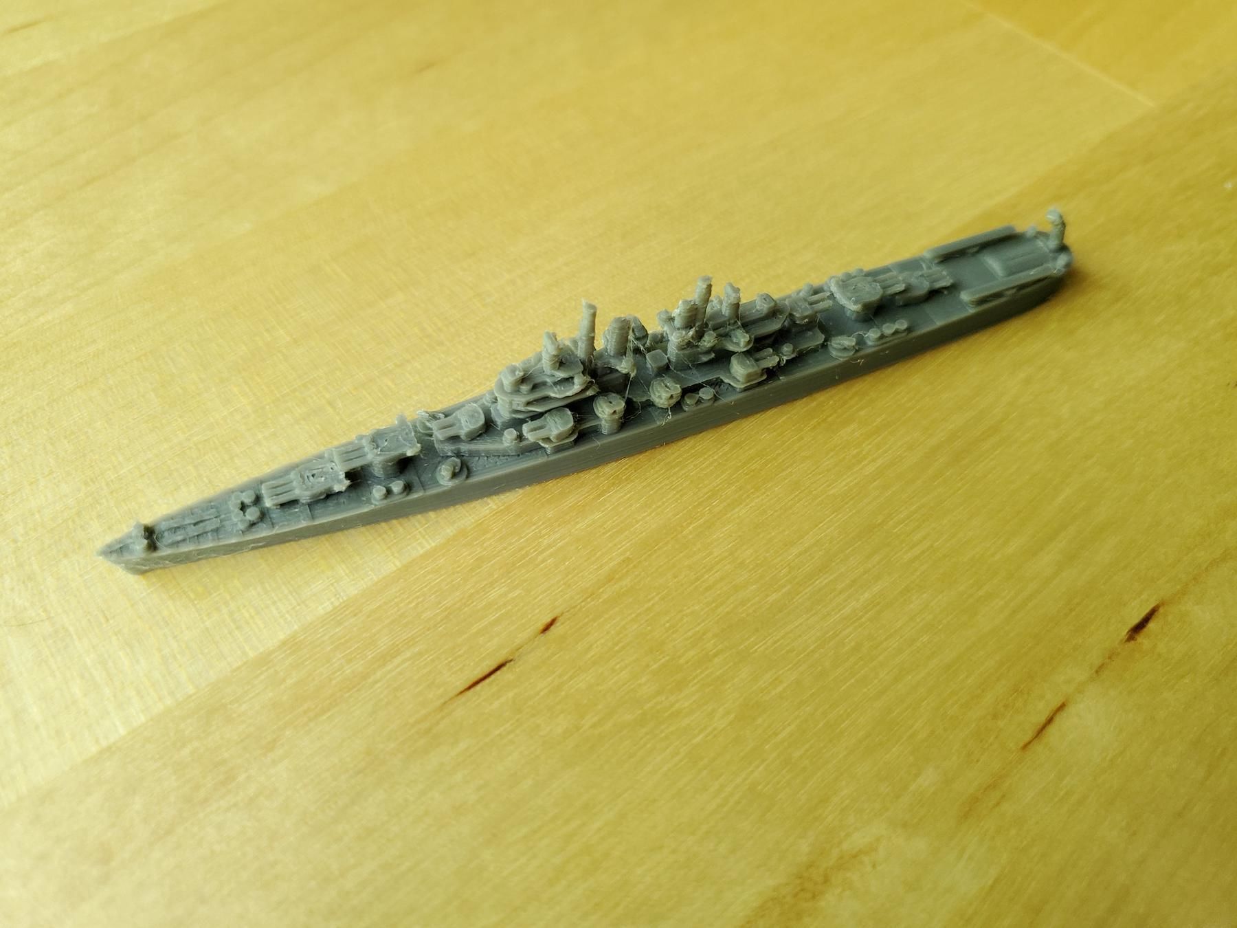 US Cleveland Class Cruiser Warship 3D print model_3
