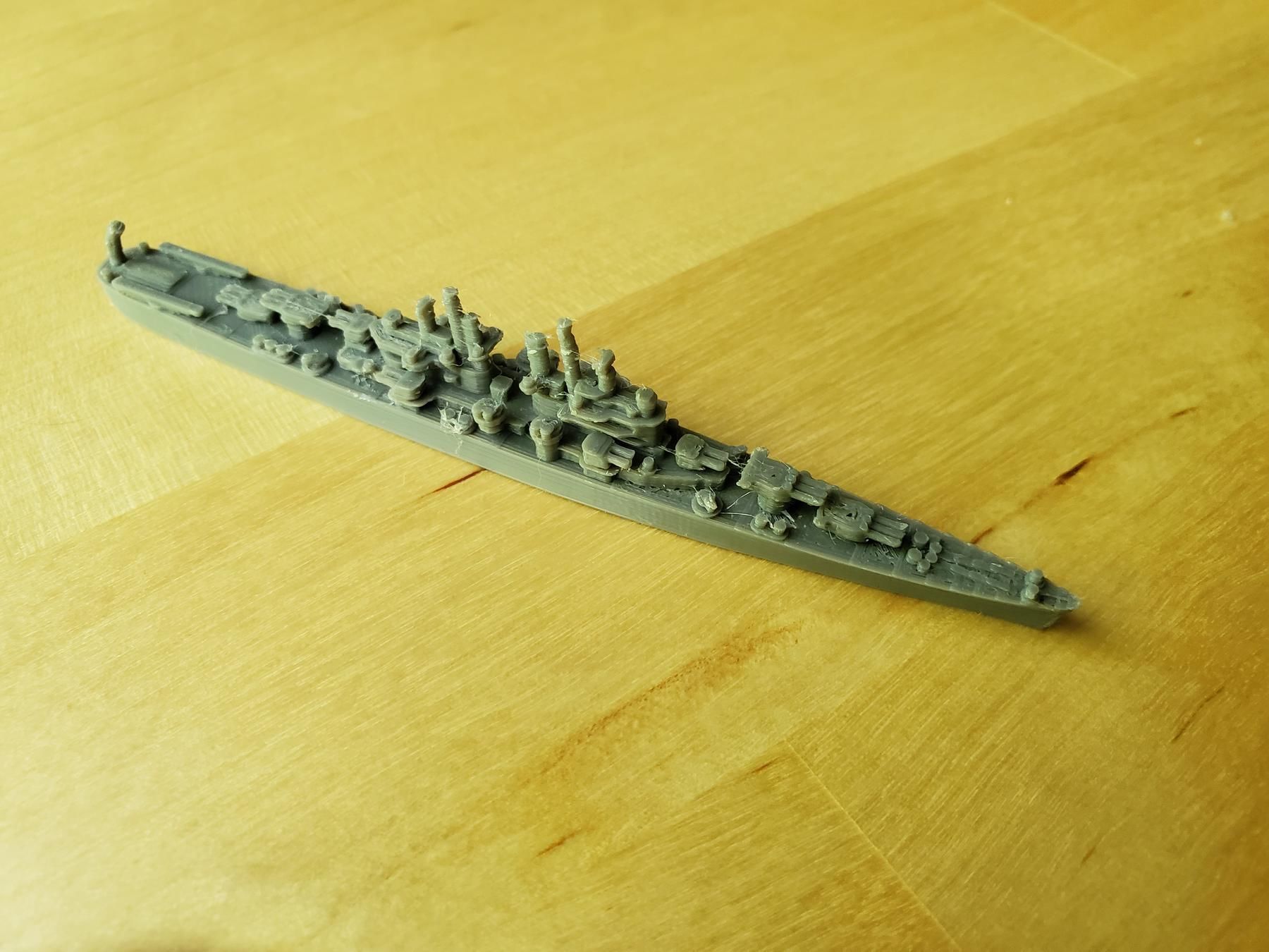 US Cleveland Class Cruiser Warship 3D print model_4