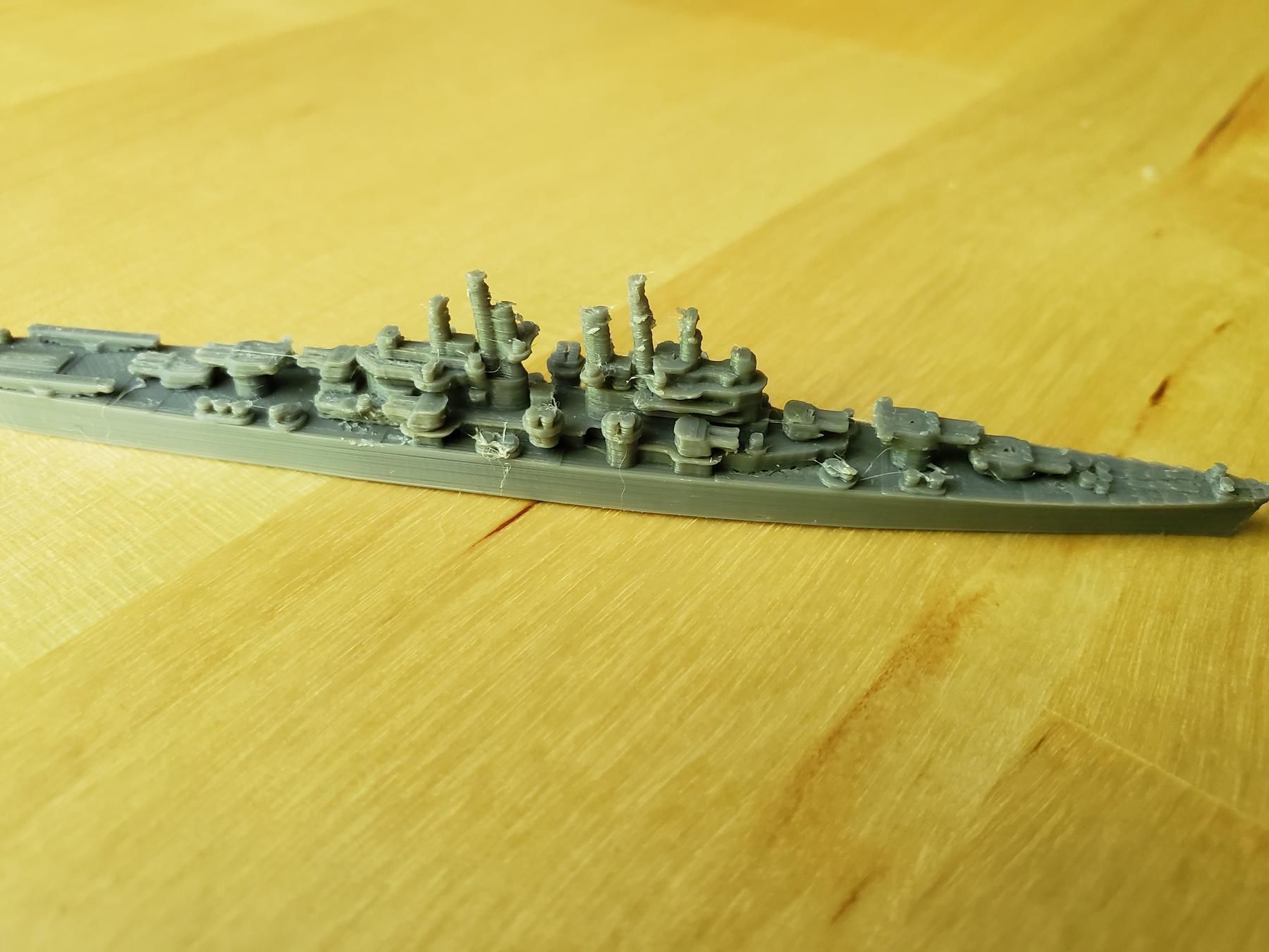 US Cleveland Class Cruiser Warship 3D print model_7