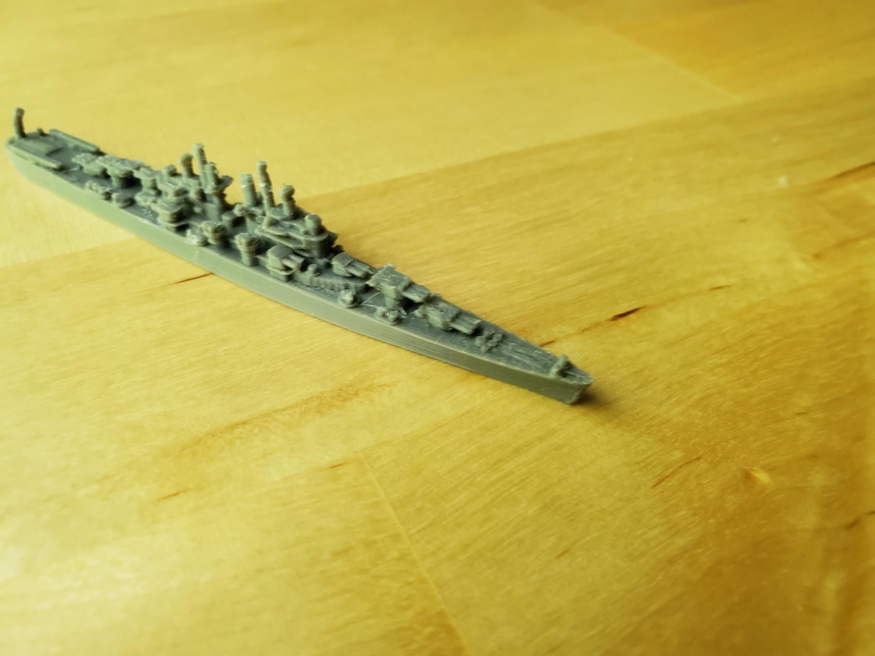 US Cleveland Class Cruiser Warship 3D print model_5
