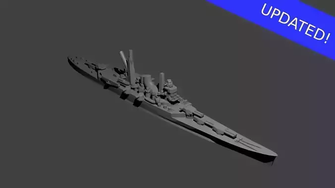 Japanese Mogami Class Cruiser Warship