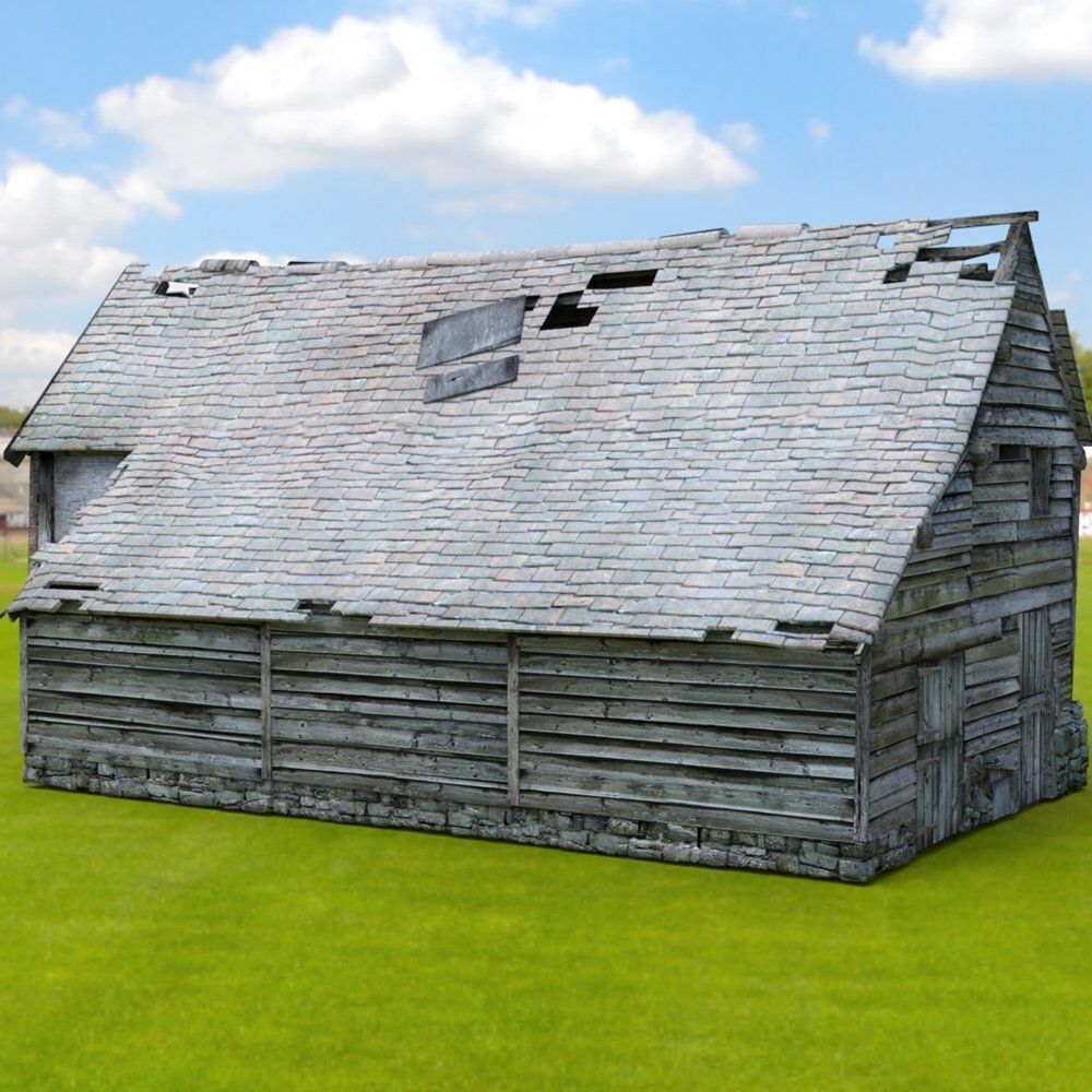 Derelict Barn in fbx format 3D model_5