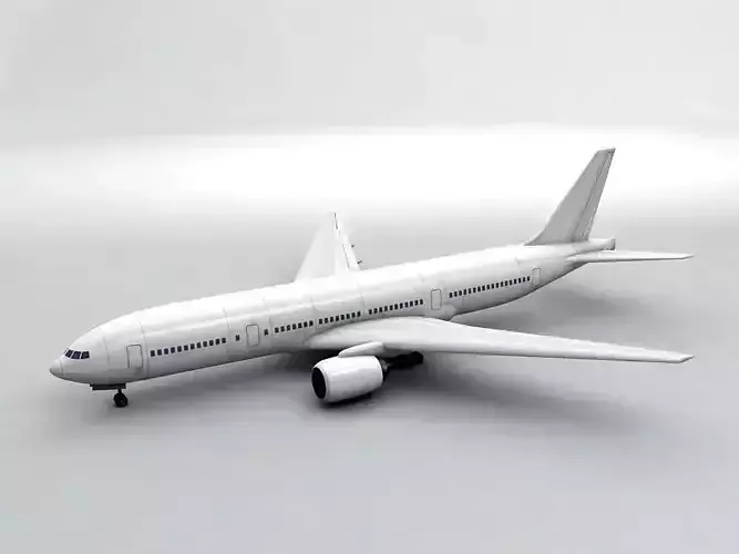 Boeing 777 Airliner - Generic White