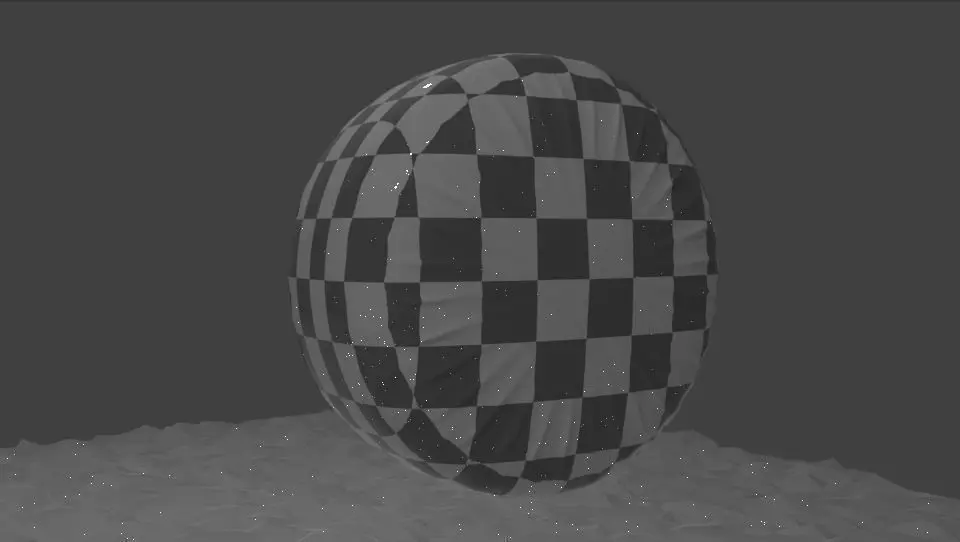Checkered Cushion 3D model_0