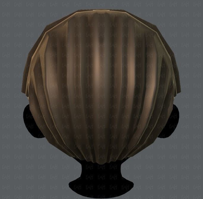 3D Hair style for boy V09 Low-poly 3D model_21