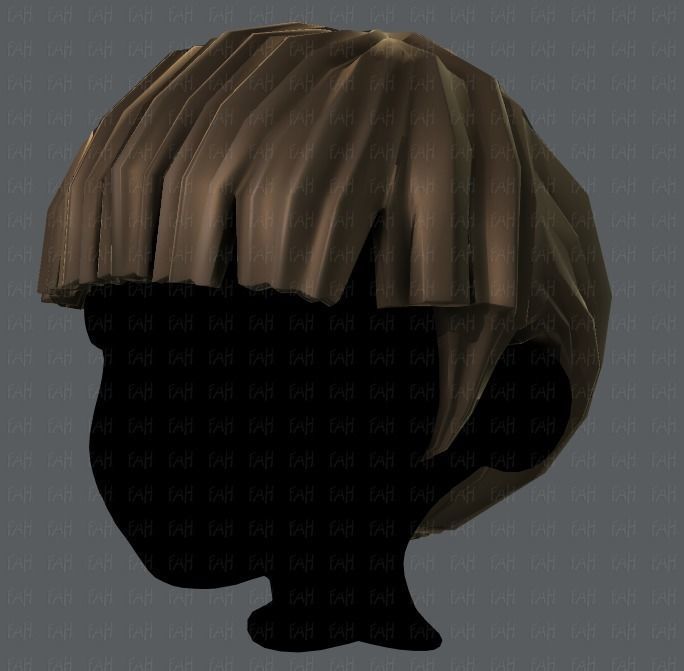 3D Hair style for boy V09 Low-poly 3D model_24