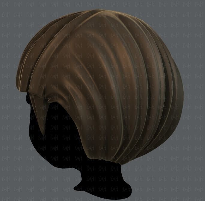 3D Hair style for boy V09 Low-poly 3D model_6