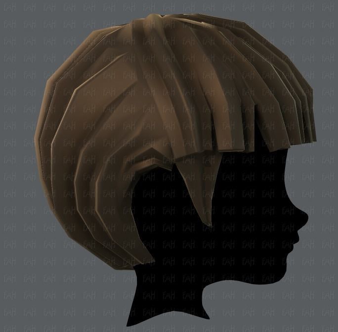 3D Hair style for boy V09 Low-poly 3D model_19