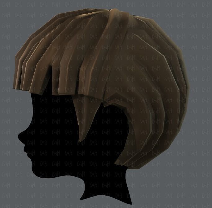 3D Hair style for boy V09 Low-poly 3D model_23