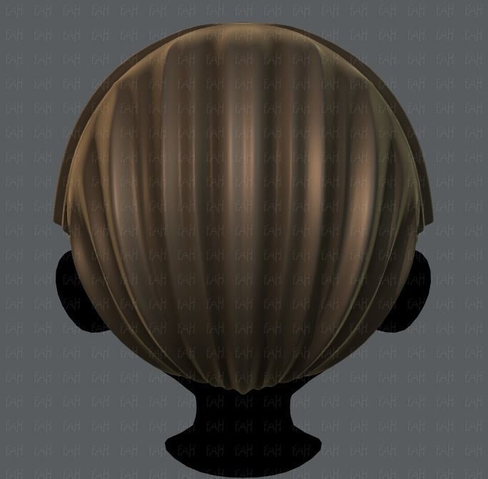 3D Hair style for boy V09 Low-poly 3D model_5