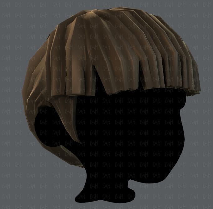 3D Hair style for boy V09 Low-poly 3D model_18