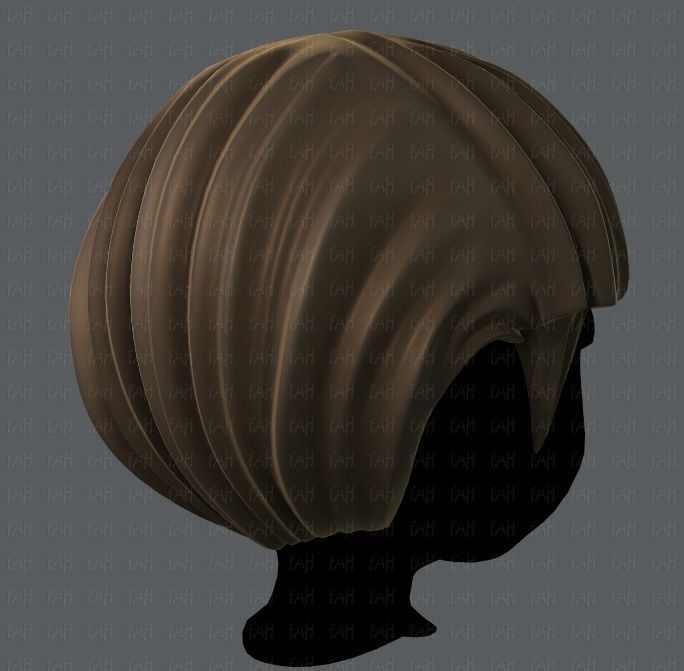 3D Hair style for boy V09 Low-poly 3D model_4